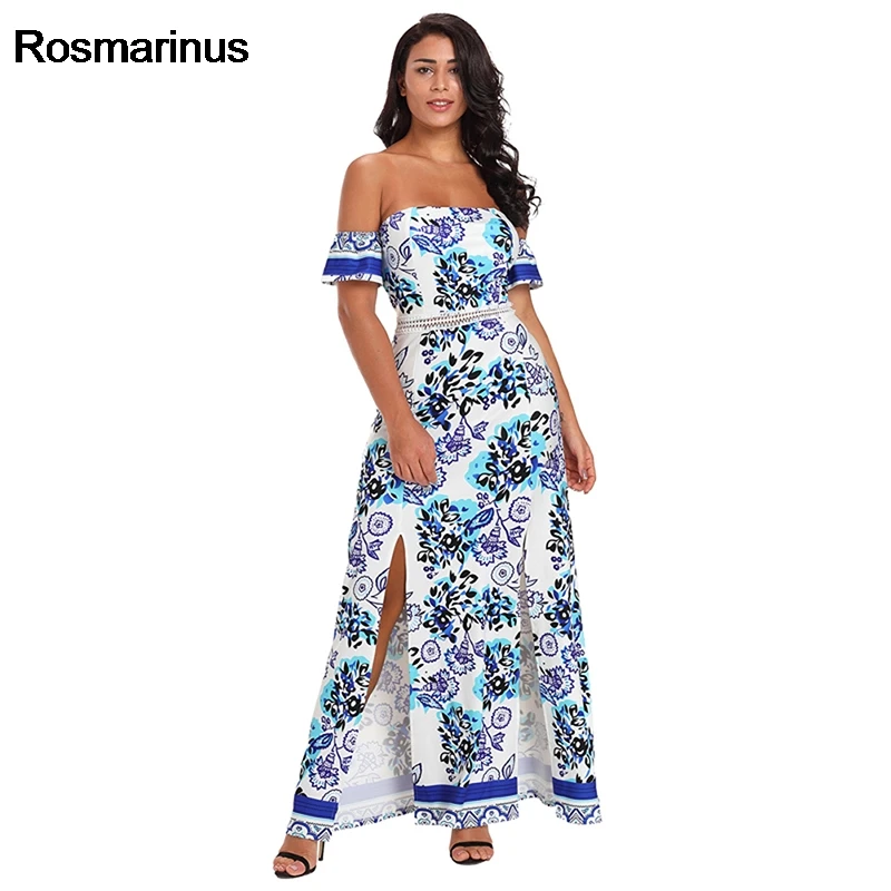 Rosmarinus Sexy Dress Club Wear Women Summer Strapless Off Shoulder ...