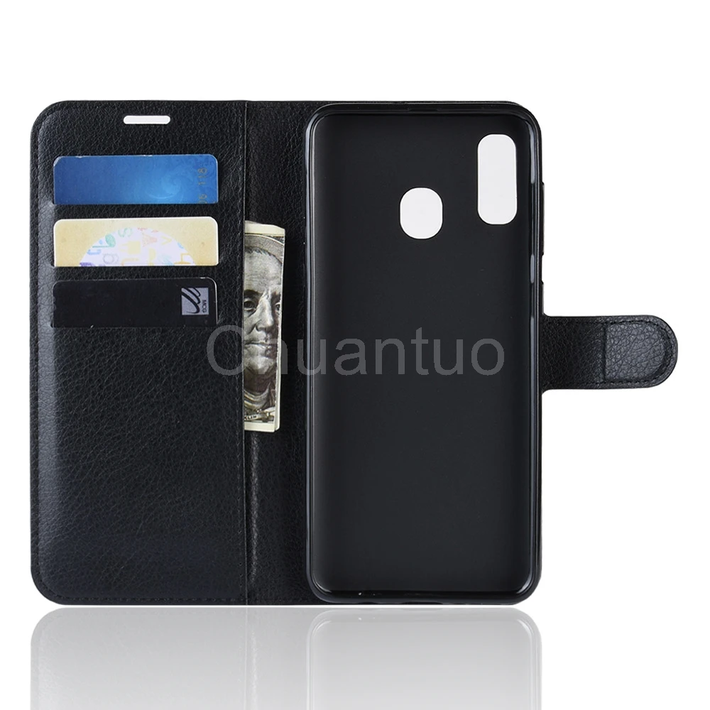 Модный чехол бумажник из искусственной кожи для Samsung Galaxy A20 A30 защитный книжка