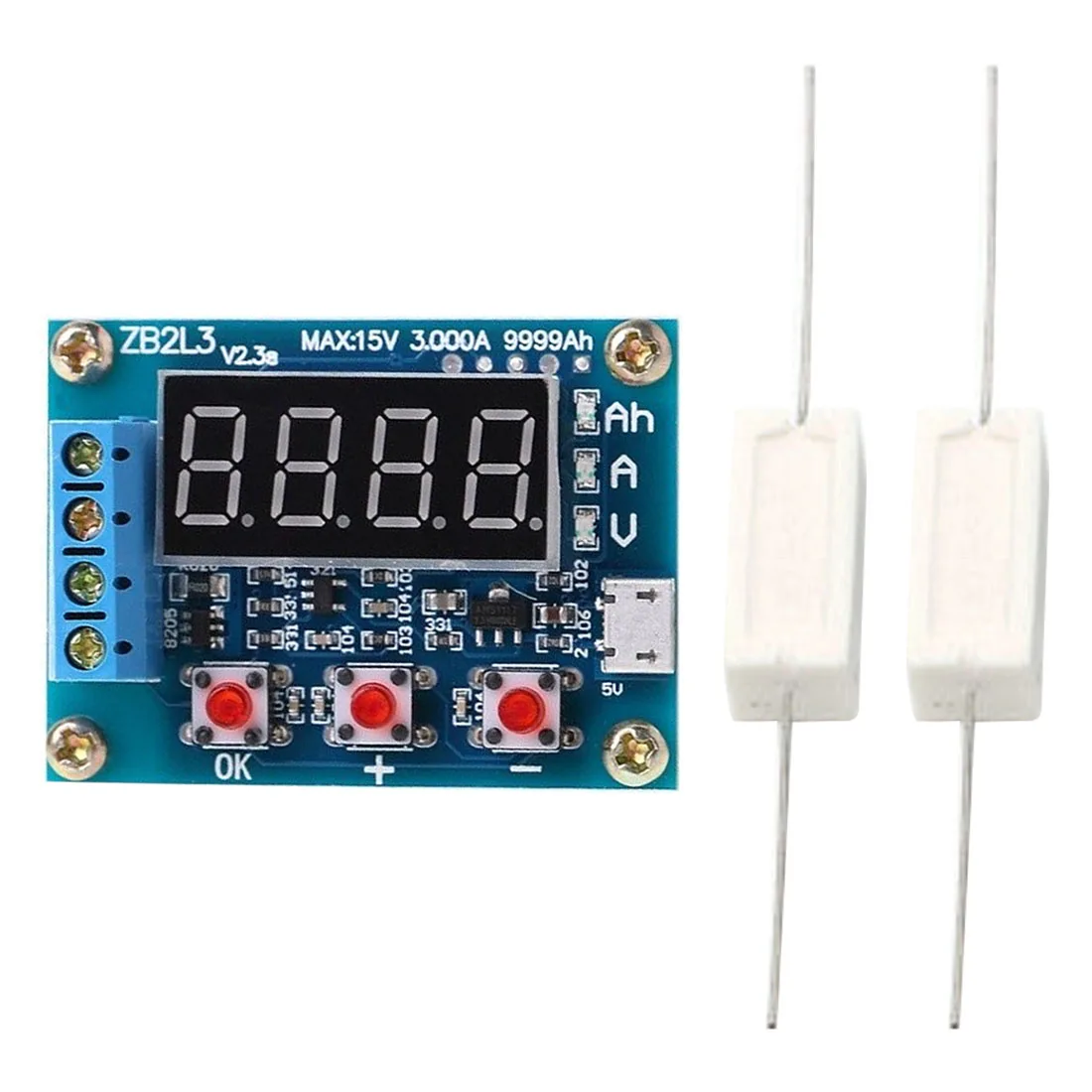 1,2-12 В литий-ионный свинцово-кислотный измеритель емкости аккумулятора тестер разряда анализатор индикатор зарядки аккумулятора ZB2L3