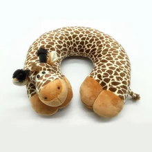 Confortable Mignon Animal U Forme Oreiller Cou Voyage Oreiller Reste Coussin pour Adultes Enfants de Couchage Facile-Prenant de Bande Dessinée Oreillers