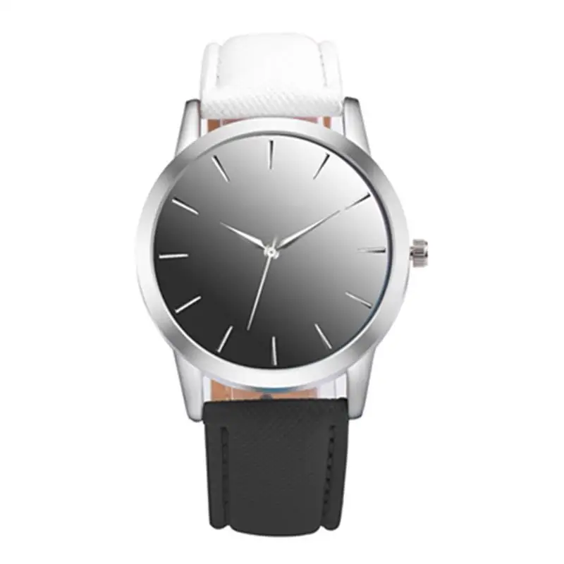 

Fashion Gradient Wrist Watch Retro Rainbow Women Watch Quartz PU Leather Straps Watches Gift