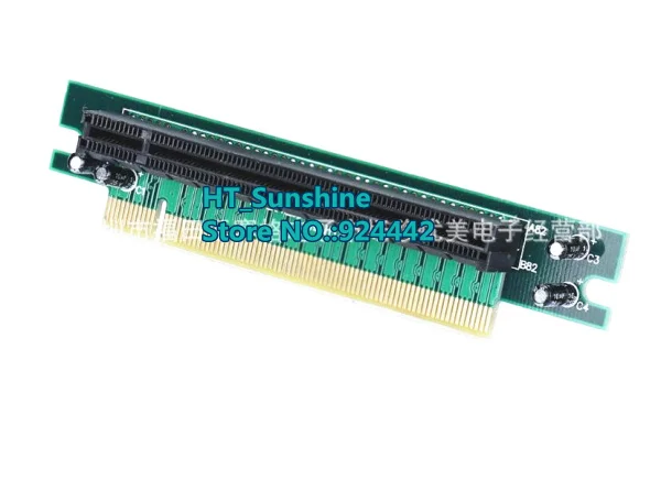 

1pcs/lot 90 degree PCI Express 16x Riser Card Male to Female Right Angle PCI-E x16 to 16x slot protect Adapter 1U PC Server Case