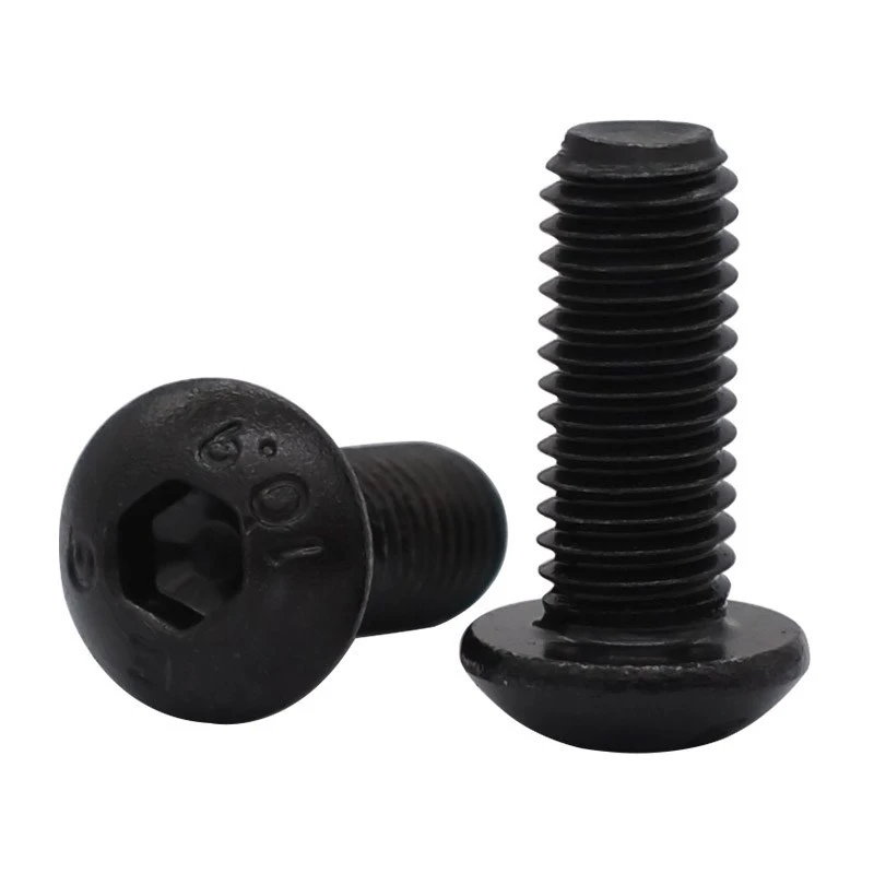 4pcs M10 alloy steel high strength flat round head socket heads cap screw bolt home decoration screws bolts 12mm-30mm length |