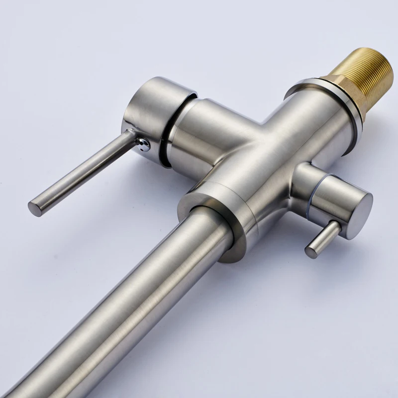  FLG Water Filter Kitchen Faucet Brushed Nickel Tap 360 Rotation with Water Purification Features Ta - 32934582300