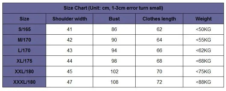 T-shirt size