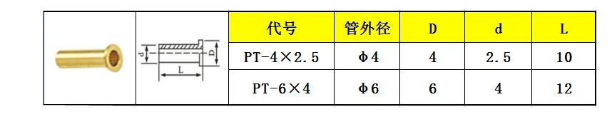 10 шт. латунные трубки втулка 4 мм 6 мм 8 мм нейлон масло для труб core/масло для труб core фитинги масляной трубки компрессионный рукав свободного кроя