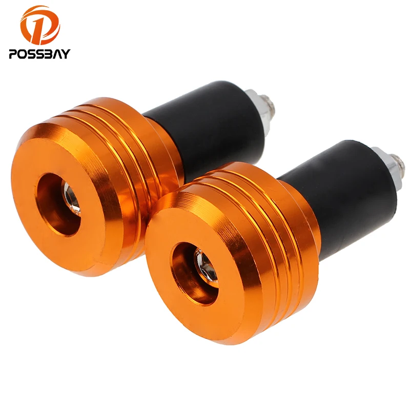 

POSSBAY 7/8" Motorcycle Bar End Handlebar Plugs Sliders Caps Cover Steering Weight Counterweight Universal ATV CNC Handlebar End