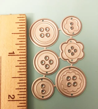 

Button Metal Cutting Dies wedding Scraper card album invitation paper Craft embossing stencils art die cuts 52*36mm