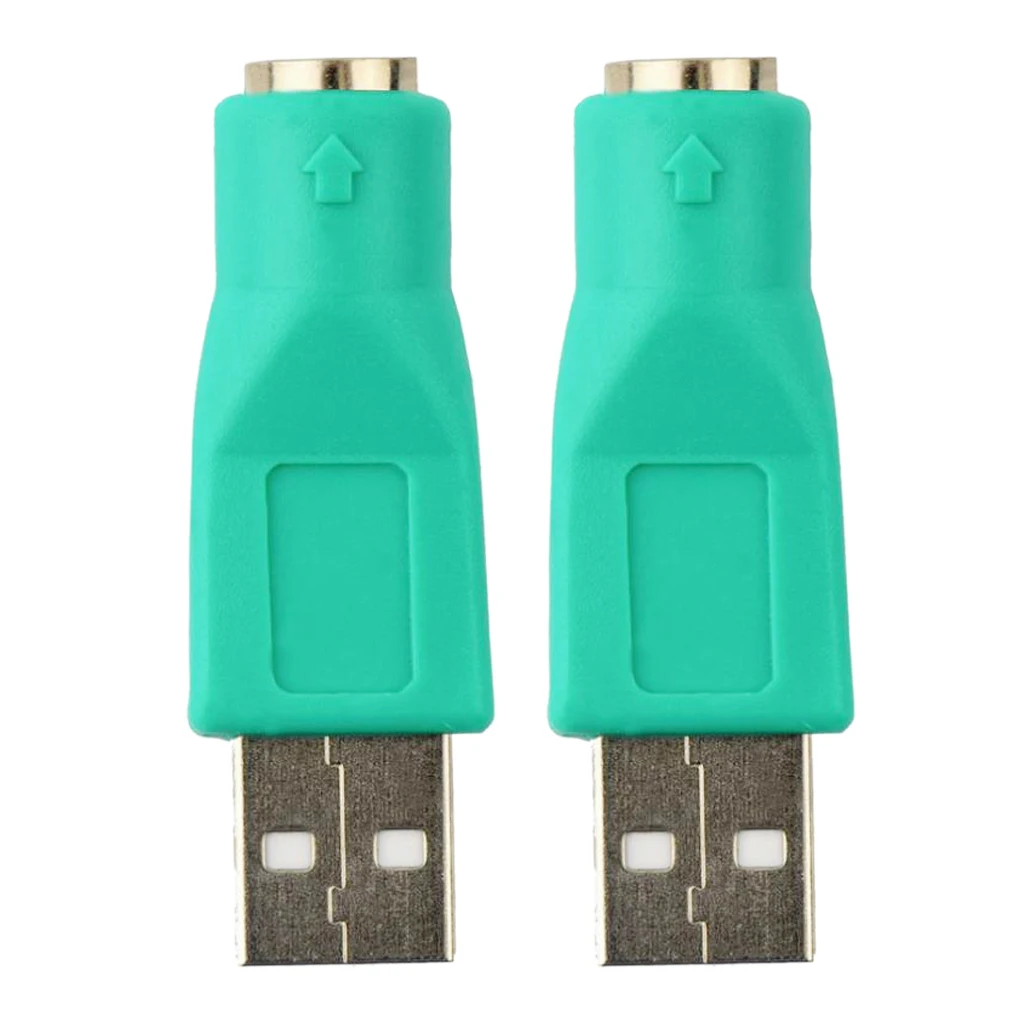 MagiDeal High Quality  2x PS/2 Female to USB 2.0 Male Port Adapter Converter USB Cables for PS2 Keyboard Mouse
