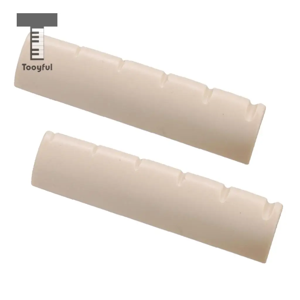 2pcs 6 String Guitar Nut Slotted for Left Handed Acoustic Guitar Parts