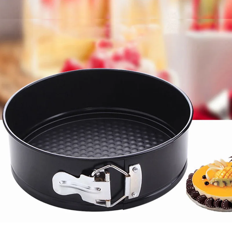 

3 pcs/set New Round Shaped Removable Bottom Pan With Spring Latch Mold Cake Decorating Baking Mould Kitchen Cooking Tool