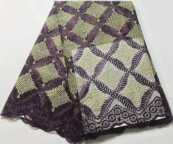 

High quality african french lace 5yards african lace fabric nigerian lace fabric embroidery lace fabric for wedding dress JY-A11