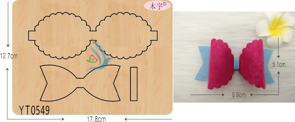 

Lace Bow-3 DIY new wooden mould cutting dies for scrapbooking Thickness-15.8mm/muyu/YT0549