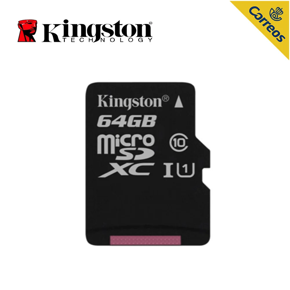 Kingston 64 Гб Micro SD карта памяти технология холста выбор, 64 ГБ карта для телефона планшет, MicroSDXC, класс 10, UHS-I, 80 МБ/с