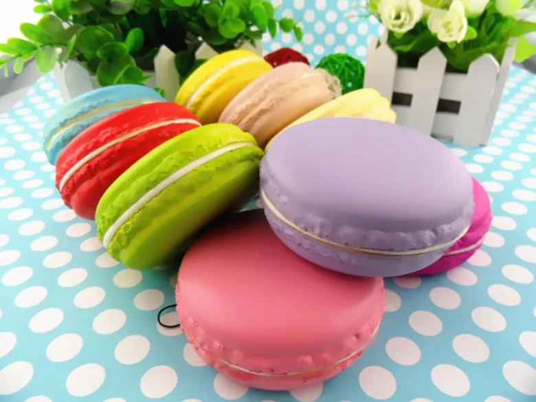 20pcs-SALE jumbo Macaroon 8 см кавайный мягкий конфетный цвет Редкие Большие Булочки смешанные цвета сжимаемые игрушки orderv