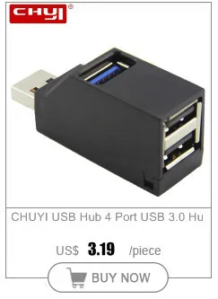 CHYI Мини Портативный usb-концентратор 2,0 4 Порты и разъёмы USB концентратор переходник разветвитель для MacBook компьютера портативных ПК