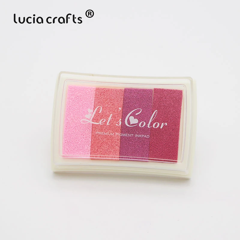 Lucia ремесла разные цвета на выбор градиент масляной основе чернильный коврик печатка для бумаги дерево ремесло резиновый штамп 1 шт./лот I1111