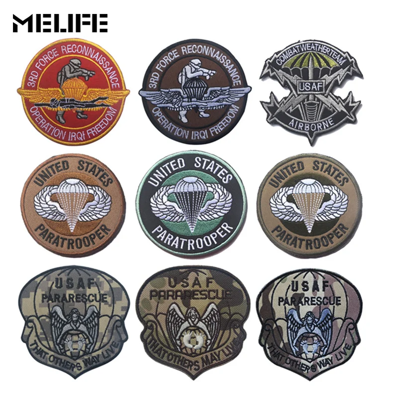 

USAF United States Air Force Tactical Military Morale Patch Paratrooper Pararescue Airborne Outdoor Tactical Hunting Patch cloth
