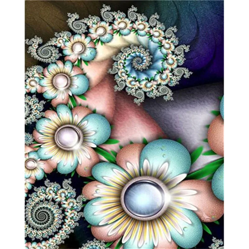 5D DIY Diamond Painting Magic Flower Embroidery Mosaic Cross Stitch Full Rhinestone Gift Decorative | Дом и сад
