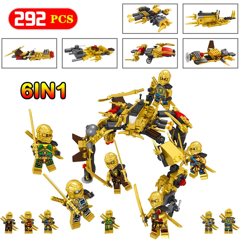 

Technic Master of Gold Building Blocks Figures Educational Ninjago Compatible LegoINGlys Construction Gift Toys for Children