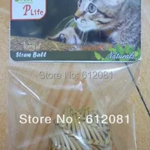 Usd1.2/pc дизайн ручной вязки натуральная солома игрушка для котов трава мяч для собак с кошачья мята Кот