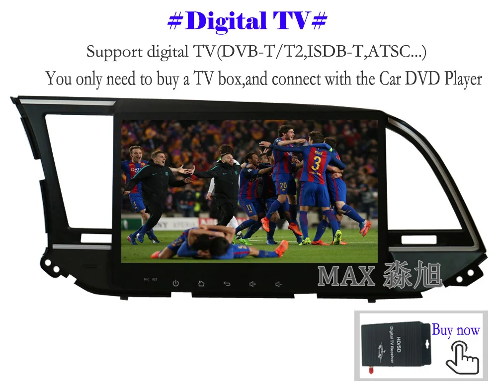 Excellent MAX 2G 32G Android 8.1.0 For Hyundai Elantra 2016 2017 Car GPS Navigation System Car Radio RDS WiFi free Map Bluetooth Call SWC 13
