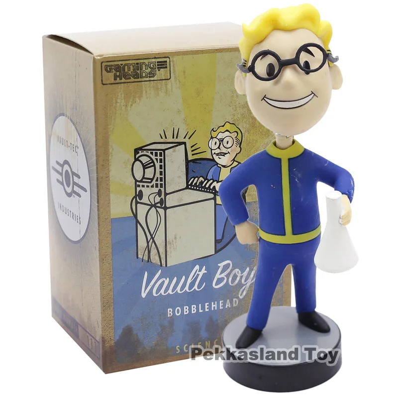 Fallout 4 Bobblehead vaddle Boy Gaming Heads игрушка Серия 2 фигурка Коллекционная модель игрушки - Цвет: Science