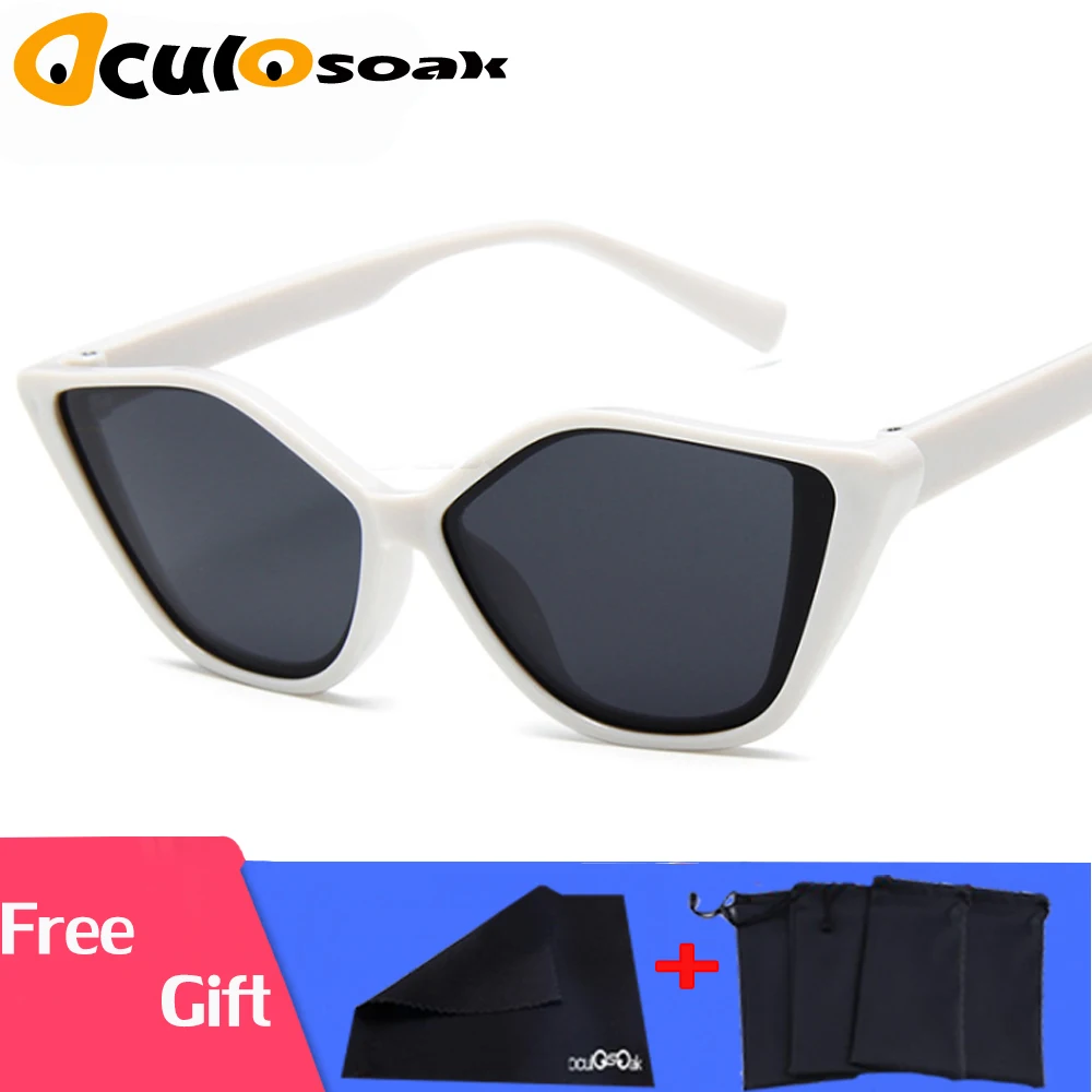 2019 New Cat Eye Sunglasses Sun Glasses Women Men Metal Frame Shade Female Eyewear Eyeglasses Color Clear Lens UV400 DD