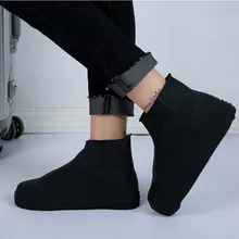 À prova d' água Sapatos de Chuva Antiderrapante Botas de Palmilhas de Silicone Reutilizável Escorregadio Acampamento Caminhadas Ao Ar Livre sapatos De Pesca neg(China)