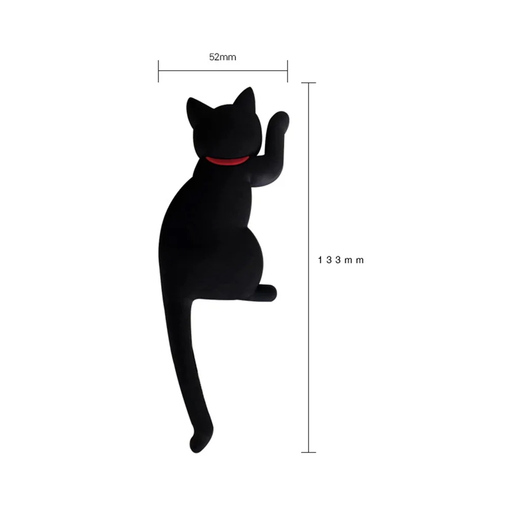 

Dropshipping 6 Pcs/Set Magnet Hooks Cute Cartoon Cat Magnetic Fridge Refrigerator Sticker for Home Office MDP66