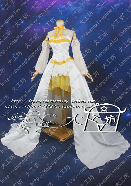 Puella Magi Madoka Magica Tomoe Mami Косплей Костюм Длинный хвост платье 11 |