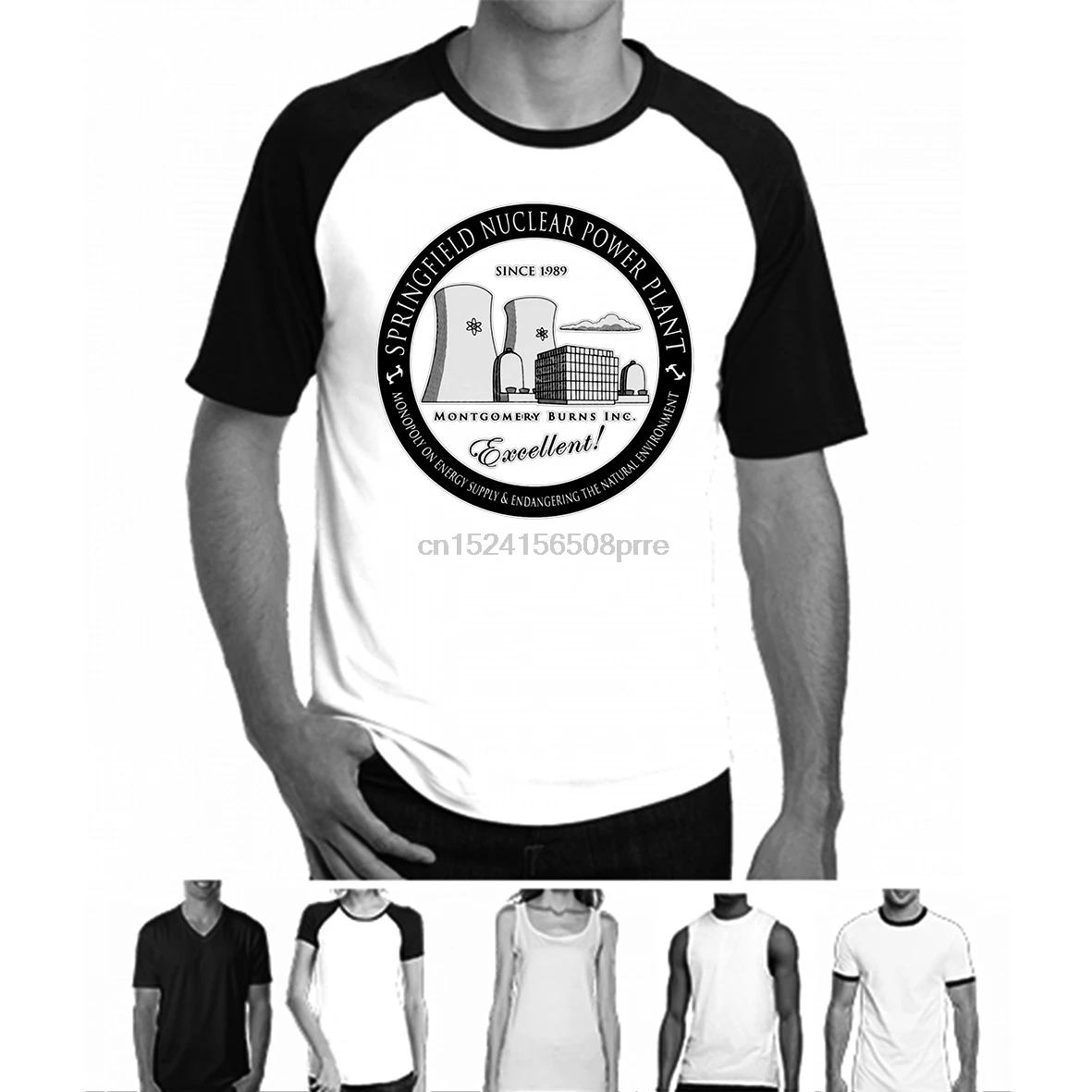 100% Cotton O-neck Custom Printed Tshirt Men T shirt Springfield Nuclear Power Plant Women T-Shirt | Мужская одежда