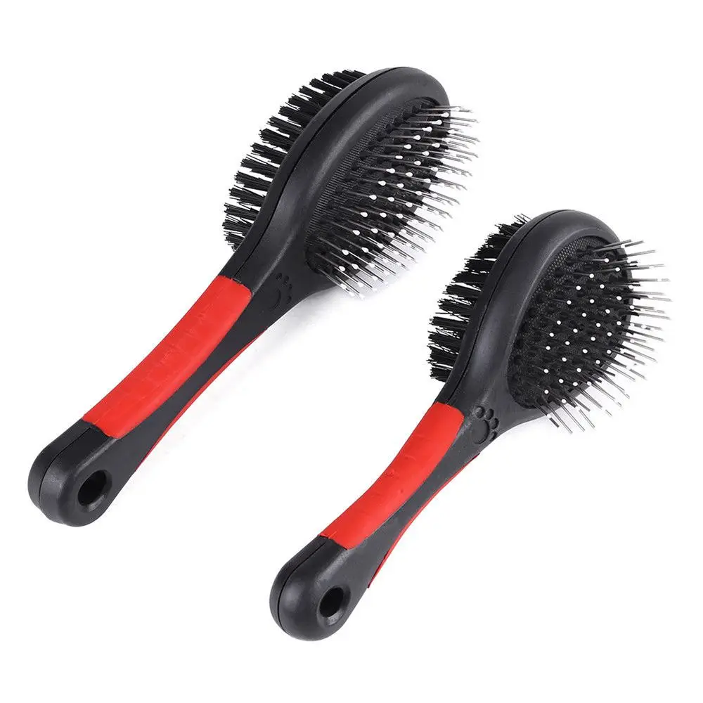 

Double Faced Pet Comb Long Hair Brush Puppy Dog Cat Massage Bath Brush Tool 1 pc Fashion New Styling Tool