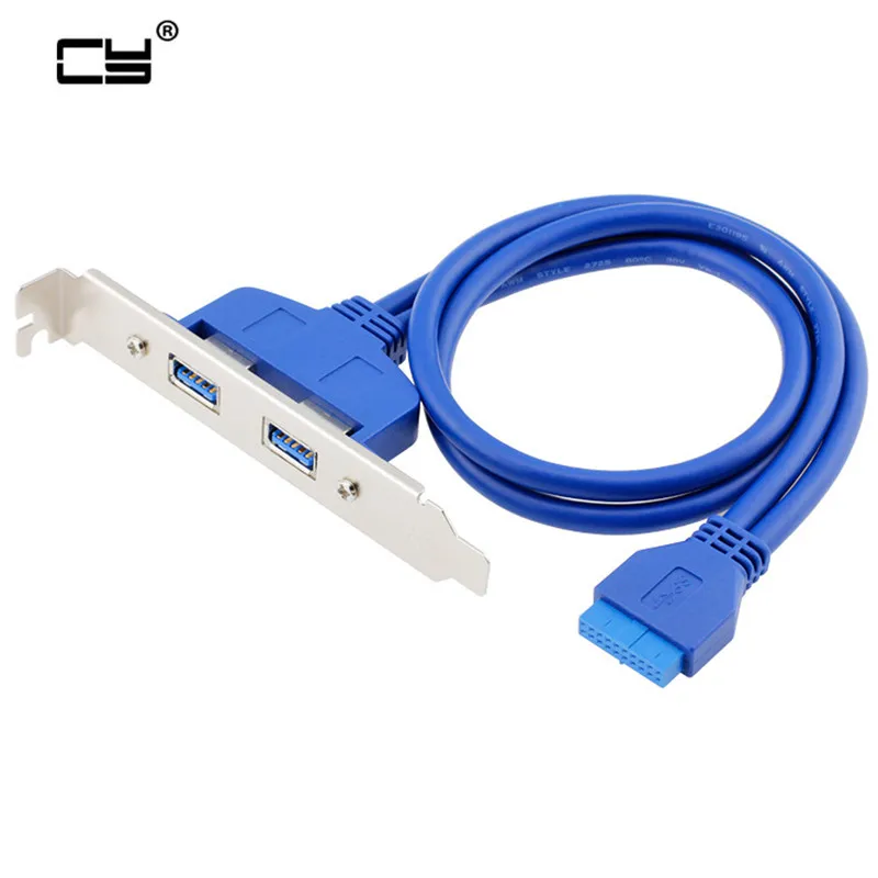 Внутренний 2Pin USB 3 0 Женский вмонтированой корпусной панелью к материнской плате