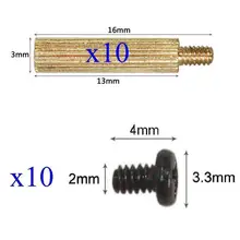 10x Standoffs (3x13mm) and Screws for Board Mount CCTV AHD TVI CVI 1080P IP WIFI IR Cameras
