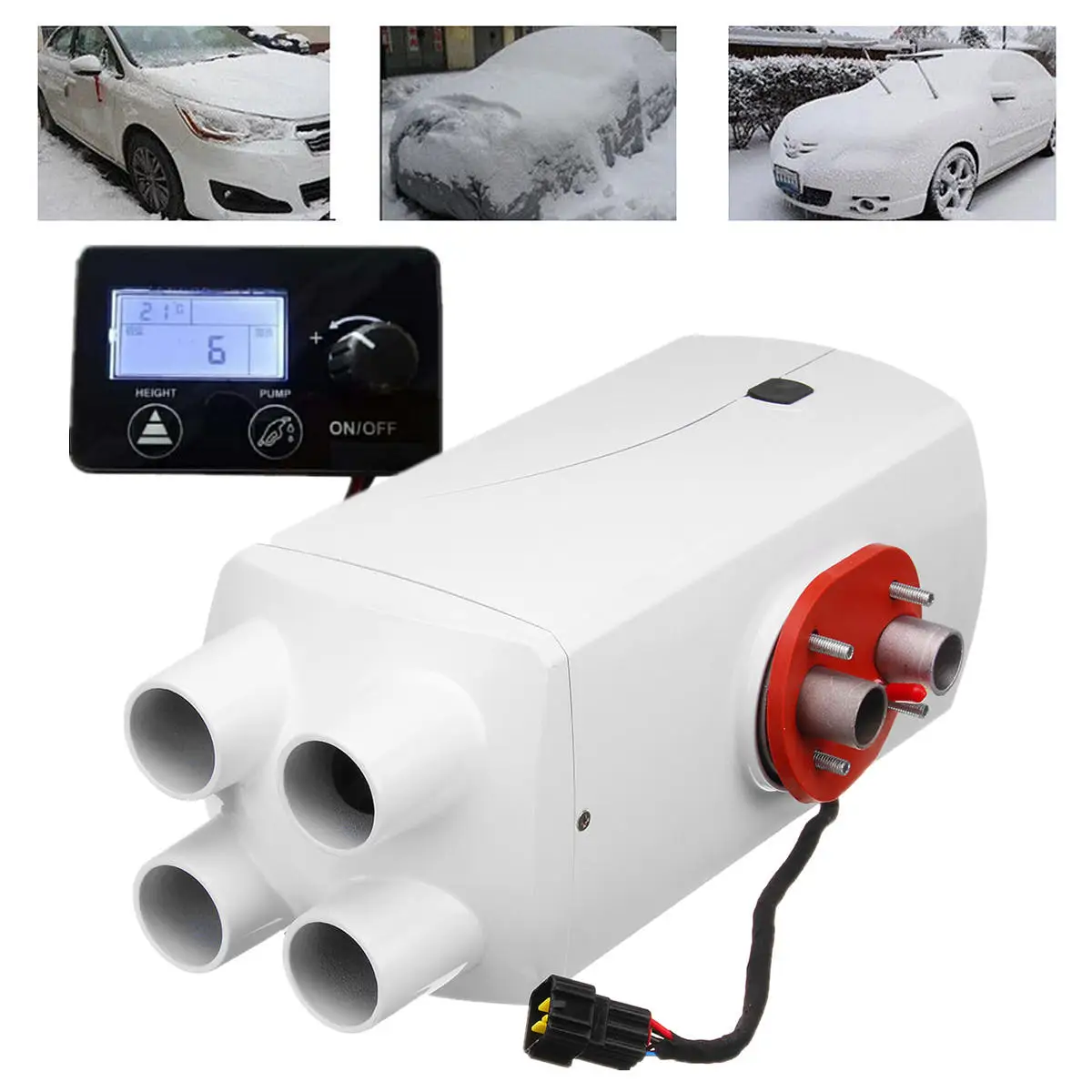 

5000W/8000W Diesel Air Parking Heater 4 Holes Aluminum Alloy Diesel Heating Parking Air Heater