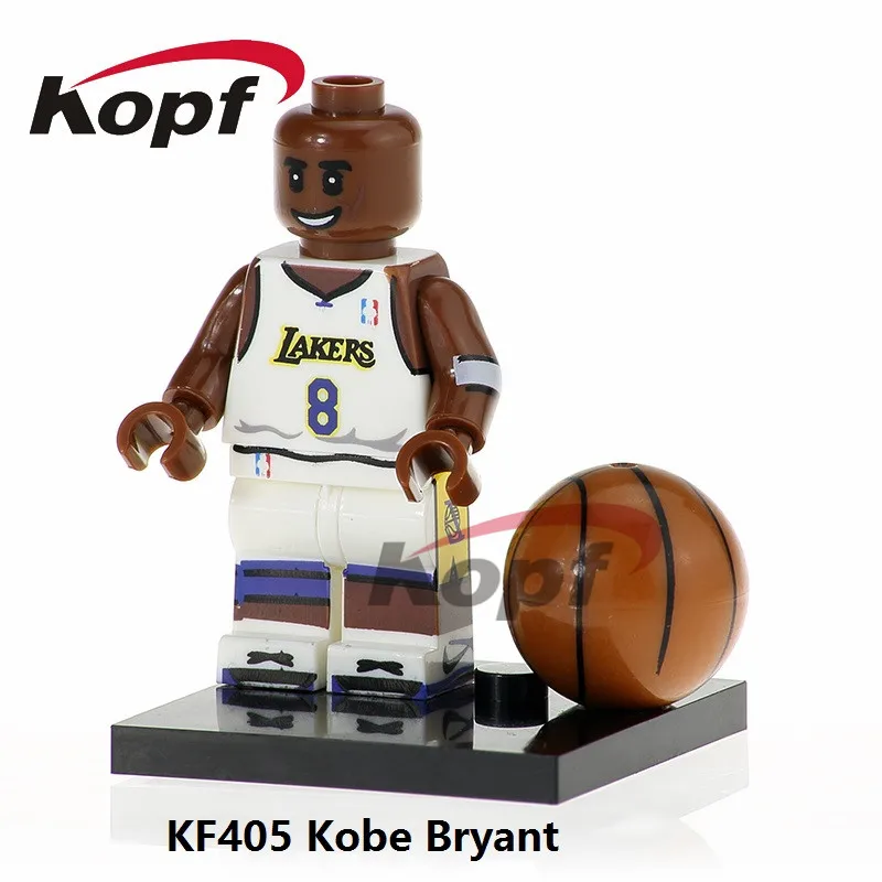 

Single Sale Super Heroes American Professional Basketball Player Kobe Bryant Labron James Building Blocks Children Toys KF405