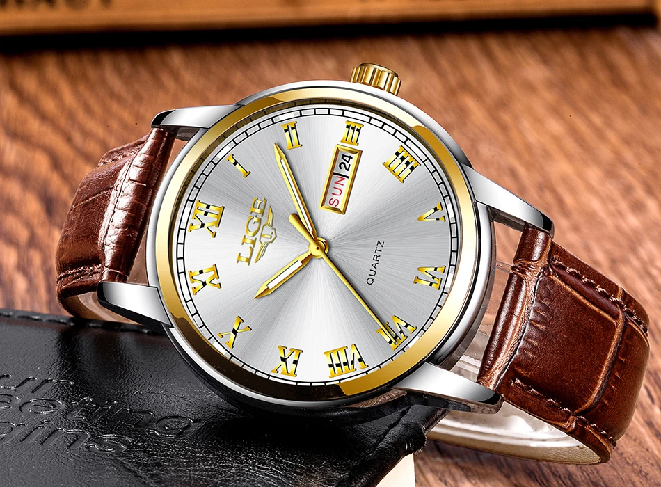 LIGE часы мужские модные спортивные Кварцевые полностью стальные золотые деловые мужские s часы Лидирующий бренд Роскошные водонепроницаемые часы Relogio Masculino