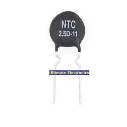 100 шт. термистор NTC2.5D-11 2.5D-11 2.5D11 11 мм Диаметр отрицательный температурный коэффициент