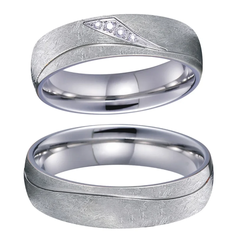Мужские ювелирные изделия из титана Alliance, обручальные кольца для мужчин серебряного цвета, обручальные кольца для влюбленных, парные кольца для женщин мужчин
