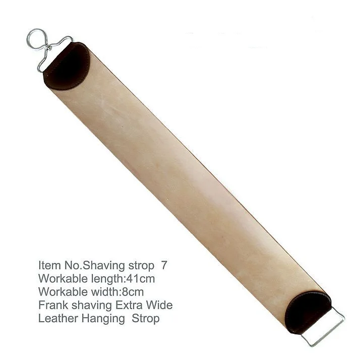 Frank Shaving-100% Real Cow Leather Straight Razor Hanging Strop Extra wide #7