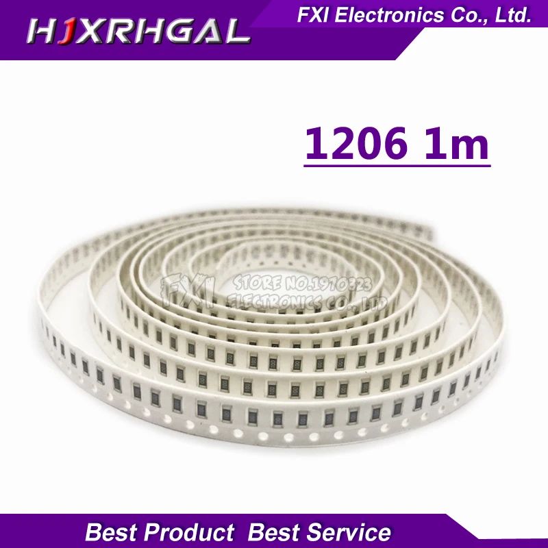 

100PCS 1206 SMD Resistor 1M ohm chip resistor 0.25W 1/4W 105 new original