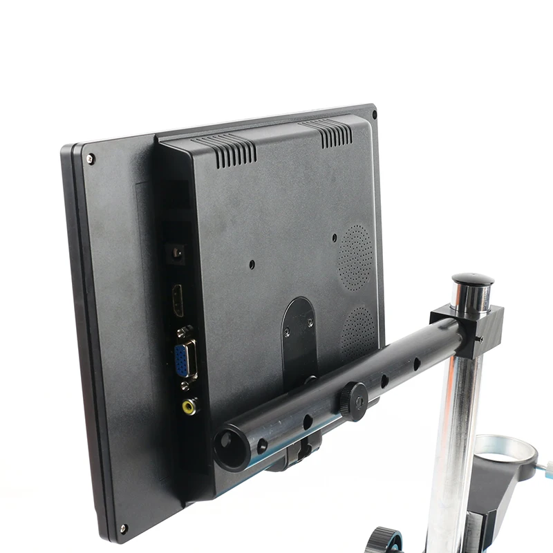 Промышленный монитор 10,1 дюймов lcd ips монитор+ 25 мм или 33 мм подставка держатель для стерео микроскопа видео микроскоп