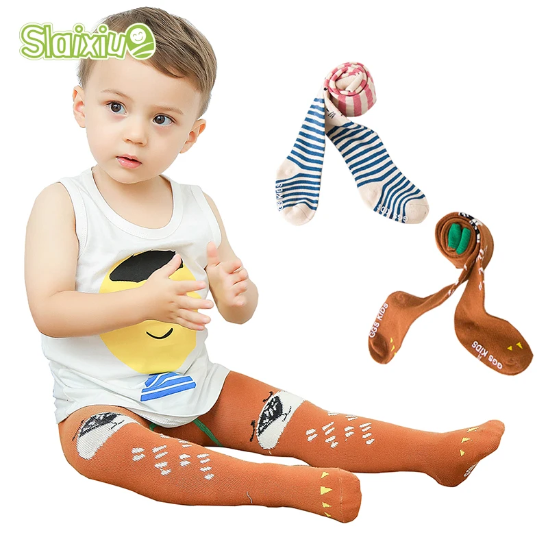 2Pair/lot Non Slip Boys Girls Tights Soft Cotton Children Stockings
