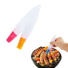 1 шт. силиконовая кисточка для выпечки тортов для барбекю инструменты жидкое масло Ручка Кухня барбекю масло для хлеба кисть крем для пиццы жаропрочная посуда для готовки