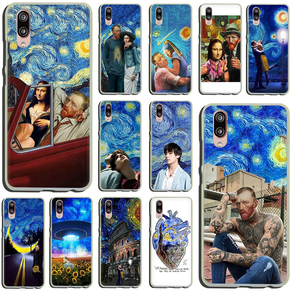 

Great art aesthetic van Gogh Mona Lisa Hard Phone Case for Huawei P10 Plus P20 Lite Mini 2016 2017 Pro P smart 2019
