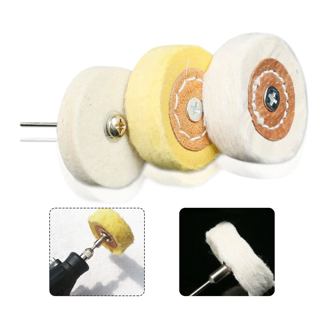 Details about / Wool Yarn Grinder Polishing Buffing Wheels Hobbies Craft Jewelry Rotary Tool 10x