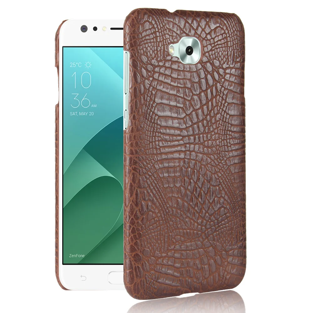 ZD553KL Luxury Crocodile Leather Case for ASUS ZenFone 4 Selfie Cover Skin Pattern Shockproof Hard Shell Phone Cases Fundas Bag |