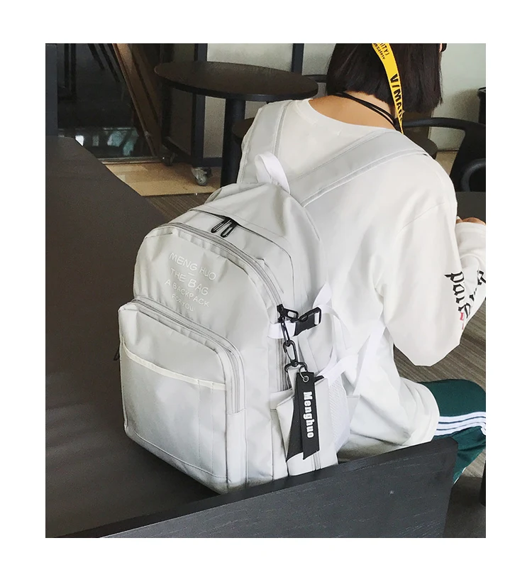 Menghuo 2PCSSet Women Backpacks Panelled Book Bags Preppy Style School Bags for Teenage Girls Composite Backpack Sets Mochila (18)