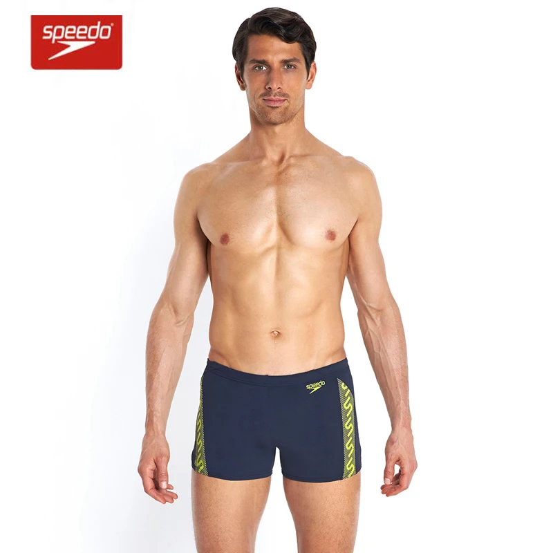 Speedo Mens Swimsuit Solid Square Leg Endurance Black Size 32 11182 for sale online 